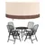Produktbild 2 för Överdrag till trädgårdsmöbler beige Ø 183x71 cm 600D oxford