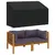 Produktbild 2 för Bänkskydd 3-sits svart 165x70x65/94 cm 420D oxford