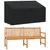 Produktbild 2 för Bänkskydd 3-sits svart 175x85x68/94 cm 420D oxford