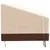 Produktbild 4 för Bänkskydd 3-sits beige 198x97x48/74 cm 600D oxford