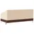 Produktbild 5 för Bänkskydd 3-sits beige 198x97x48/74 cm 600D oxford