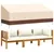 Produktbild 2 för Bänkskydd 3-sits beige 204x86x48/73 cm 600D oxford