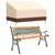 Produktbild 2 för Bänkskydd 3-sits beige 137x97x48/74 cm 600D oxford