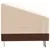 Produktbild 4 för Bänkskydd 3-sits beige 137x97x48/74 cm 600D oxford