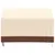 Produktbild 3 för Bänkskydd 2-sits beige 132x71x56/81 cm 600D oxford