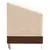 Produktbild 4 för Bänkskydd 2-sits beige 132x71x56/81 cm 600D oxford