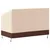 Produktbild 5 för Bänkskydd 2-sits beige 132x71x56/81 cm 600D oxford