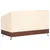 Produktbild 5 för Bänkskydd 3-sits beige 159x84x56/81 cm 600D oxford