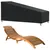 Produktbild 2 för Solstolsskydd svart 195x76x40/80 cm 420D oxford