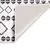 Produktbild 2 för Matta tvättbar svart och vit 120x170 cm halkfri