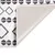 Produktbild 2 för Matta tvättbar svart och vit 150x230 cm halkfri