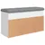 Produktbild 8 för Skobänk vit 82x32x45,5 cm konstruerat trä