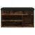 Produktbild 6 för Skobänk rökfärgad ek 82x32x45,5 cm konstruerat trä