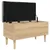 Produktbild 4 för Förvaringsbänk sonoma-ek 82x42x46 cm konstruerat trä