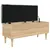 Produktbild 7 för Förvaringsbänk sonoma-ek 102x42x46 cm konstruerat trä
