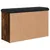 Produktbild 7 för Skobänk rökfärgad ek 82x32x50 cm konstruerat trä