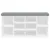 Produktbild 5 för Skobänk vit 102x32x50 cm konstruerat trä