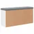 Produktbild 7 för Skobänk vit 102x32x50 cm konstruerat trä