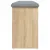Produktbild 6 för Skobänk sonoma-ek 102x32x50 cm konstruerat trä