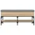 Produktbild 6 för Skobänk sonoma-ek 102x32x45 cm konstruerat trä