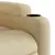 Produktbild 11 för Elektrisk massagefåtölj gräddvit tyg