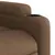 Produktbild 10 för Massagefåtölj med uppresningshjälp brun tyg