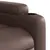 Produktbild 11 för Elektrisk massagefåtölj brun konstläder