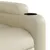 Produktbild 11 för Massagefåtölj med uppresningshjälp gräddvit konstläder