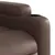 Produktbild 11 för Massagefåtölj med uppresningshjälp brun konstläder