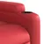 Produktbild 11 för Massagefåtölj med uppresningshjälp röd konstläder