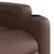 Produktbild 11 för Massagefåtölj med uppresningshjälp brun konstläder