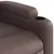 Produktbild 11 för Elektrisk massagefåtölj brun konstläder