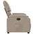 Produktbild 10 för Elektrisk reclinerfåtölj cappuccino konstläder