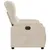 Produktbild 10 för Elektrisk reclinerfåtölj beige mikrofibertyg