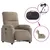 Produktbild 6 för Elektrisk massagefåtölj taupe mikrofibertyg 