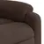 Produktbild 11 för Massagefåtölj med uppresningshjälp brun mikrofibertyg