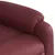 Produktbild 11 för Massagefåtölj med uppresningshjälp vinröd konstläder