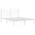 Produktbild 5 för Sängram med huvudgavel metall vit 135x190 cm