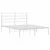 Produktbild 4 för Sängram med huvudgavel metall vit 140x190 cm