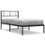 Produktbild 2 för Sängram med huvudgavel metall svart 75x190 cm