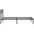 Produktbild 6 för Sängram med huvudgavel metall svart 75x190 cm