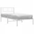 Produktbild 3 för Sängram med huvudgavel metall vit 107x203 cm