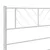 Produktbild 9 för Sängram med huvudgavel metall vit 150x200 cm