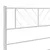 Produktbild 8 för Sängram med huvudgavel metall vit 160x200 cm