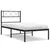 Produktbild 2 för Sängram med huvudgavel metall svart 75x190 cm
