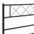 Produktbild 9 för Sängram med huvudgavel och fotgavel svart metall 100x200 cm