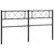Produktbild 5 för Huvudgavel metall svart 160 cm