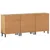 Produktbild 4 för Sidoskåp 3 st 60x33x75 cm massivt mangoträ