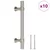 Produktbild 2 för Skåphandtag 10 st silver 96 mm rostfritt stål