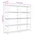 Produktbild 7 för Förvaringshylla 5 hyllplan brun 170x38x170 cm massiv furu